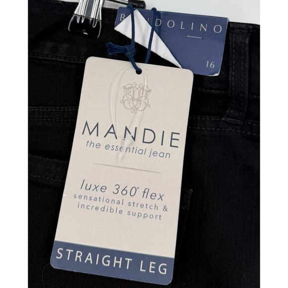 Bandolino Mandie Straight 5-Pocket Jeans Womens Size 16 - Picture 5 of 8